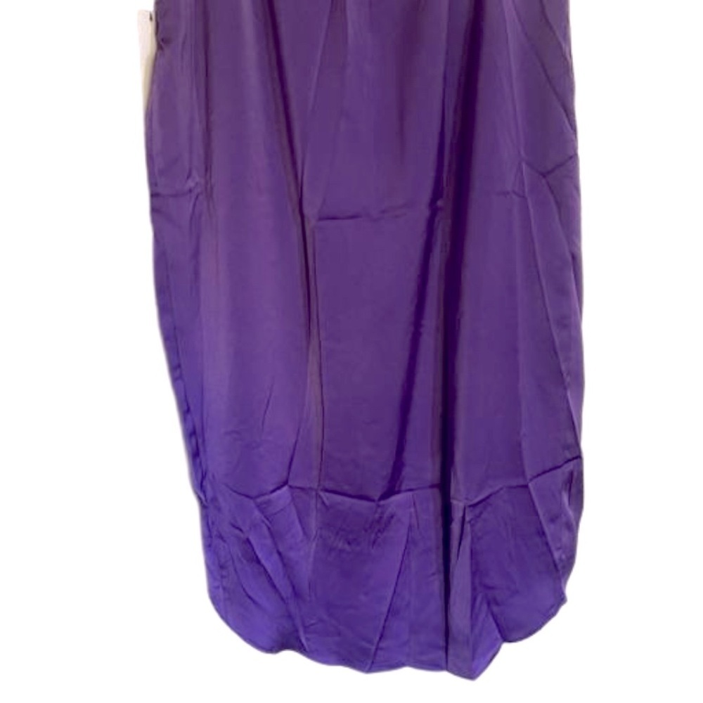 Lulumari Scallop Front Wrap Skirt Women’s Size L Purple - Picture 7 of 15